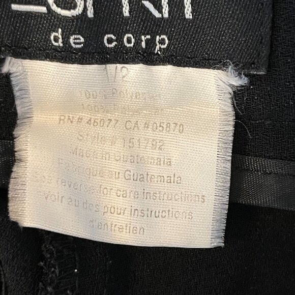 Esprit De Corp Womens Black Wide-Leg Dress Pants Size 1/2 - Picture 4 of 9